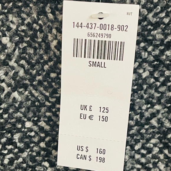 NWT Abercrombie & Fitch Textured Collarless Jacket - S - Picture 6 of 7